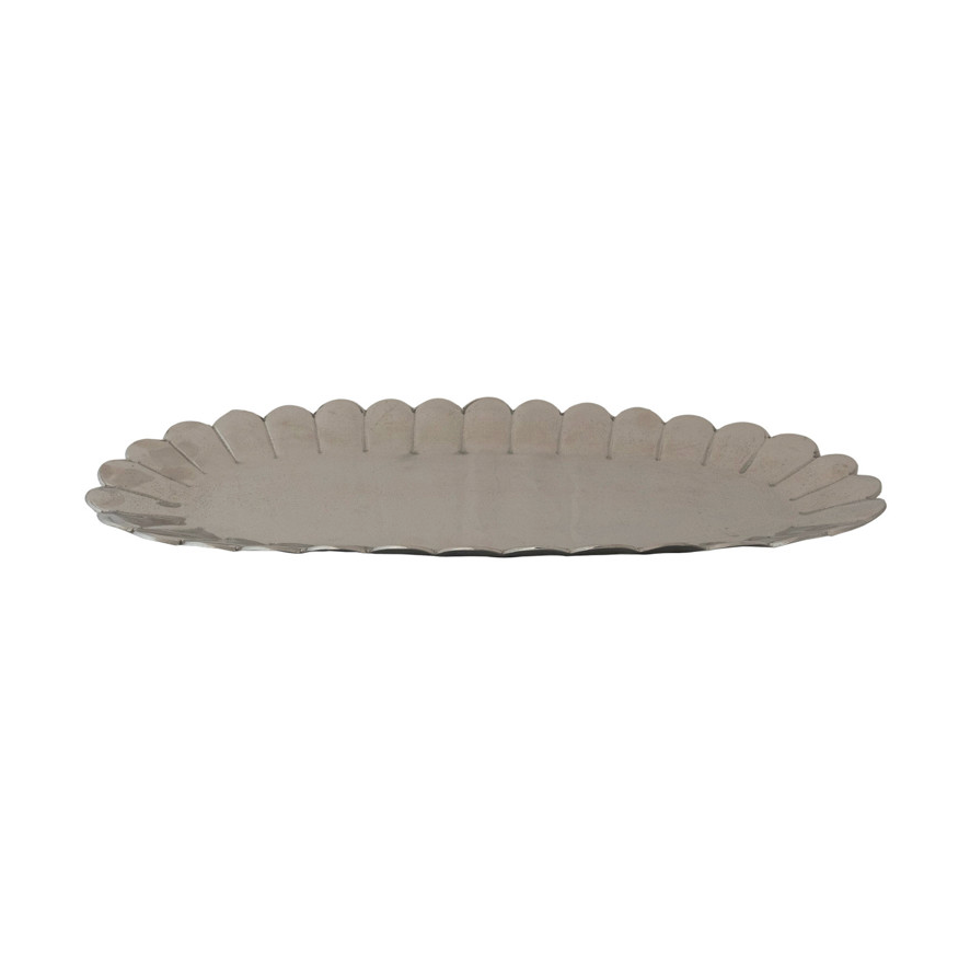 Metal Scalloped Tray