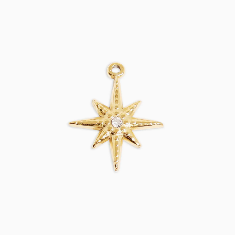 Compass Star Charm