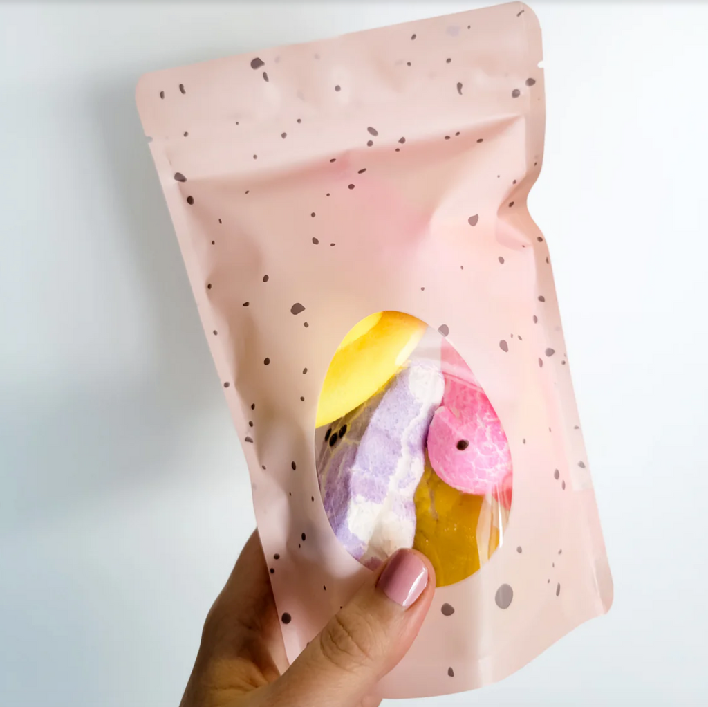 Original freeze dried peeps in a pink bag.