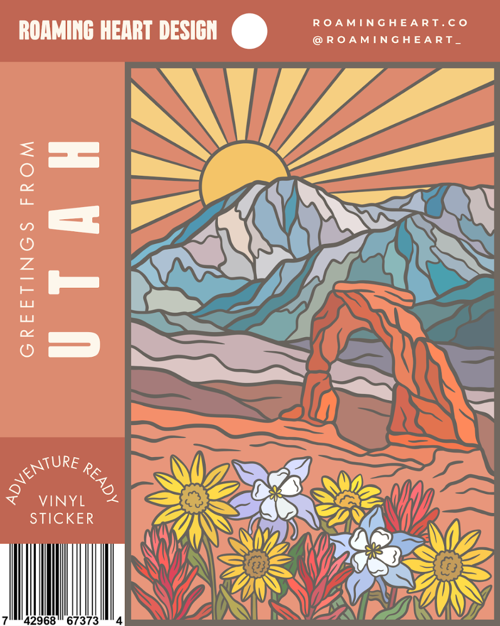 Greetings From Utah Sticker