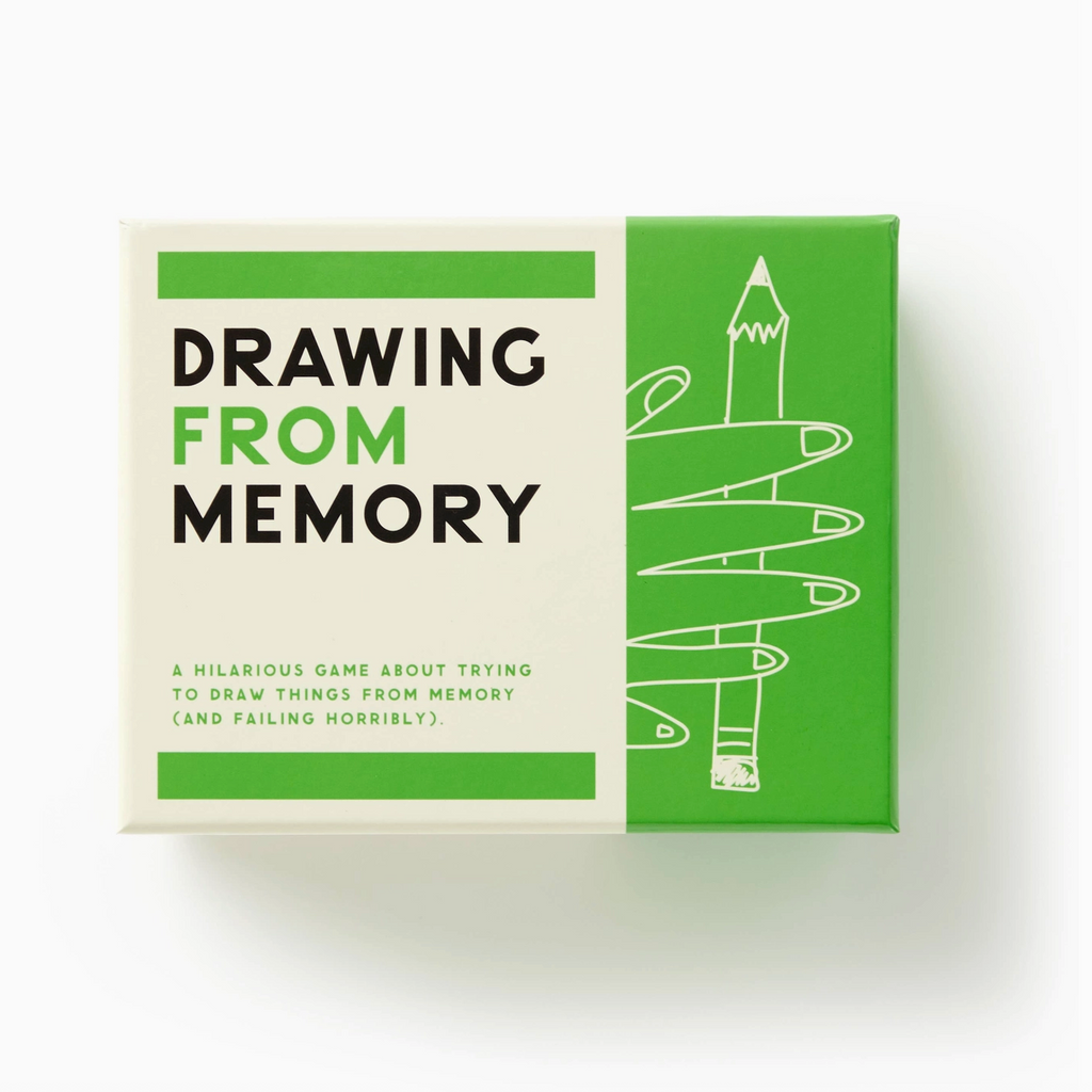 Drawing From Memory box. Beneath the title it says, "A hilarious game about trying to draw things from memory (and failing horribly)". 