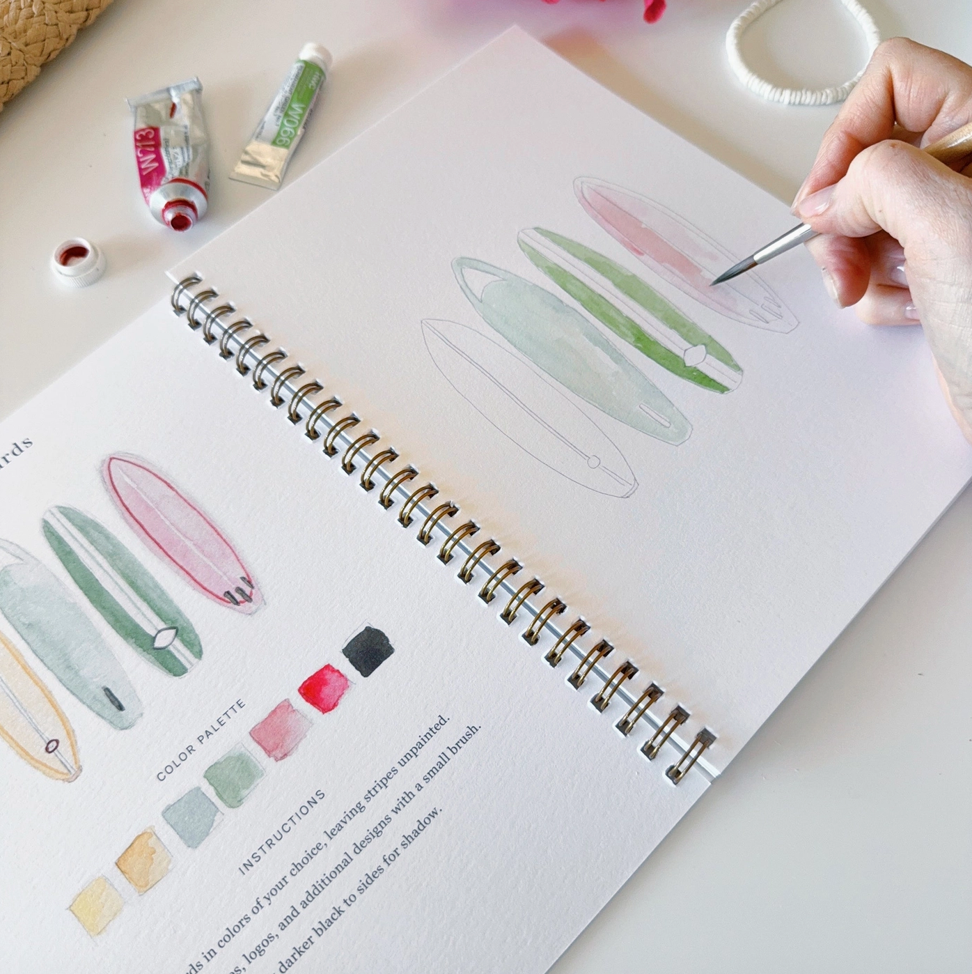 Tropical Watercolor Workbook