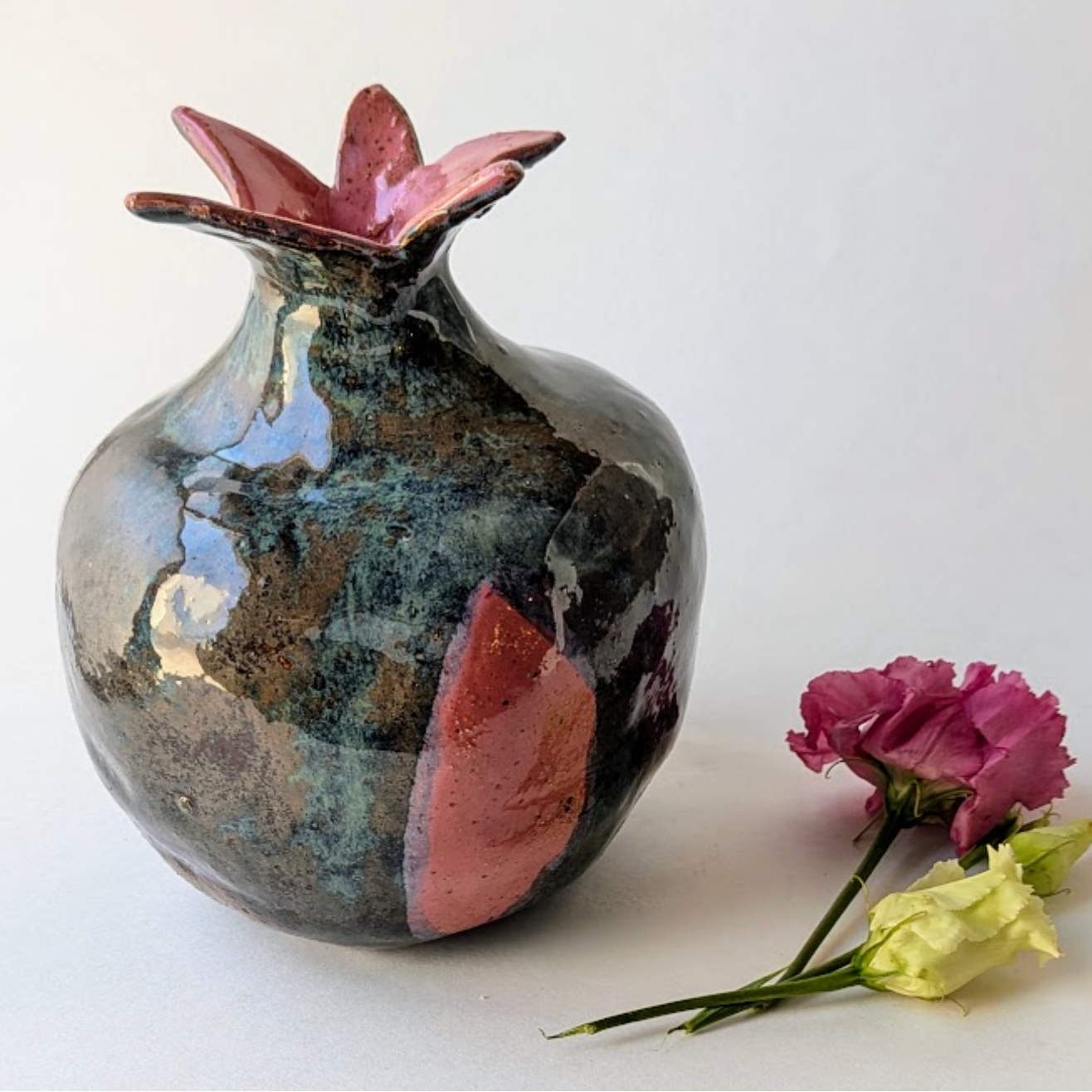 Art by Lilac Pottery - Pomegranates