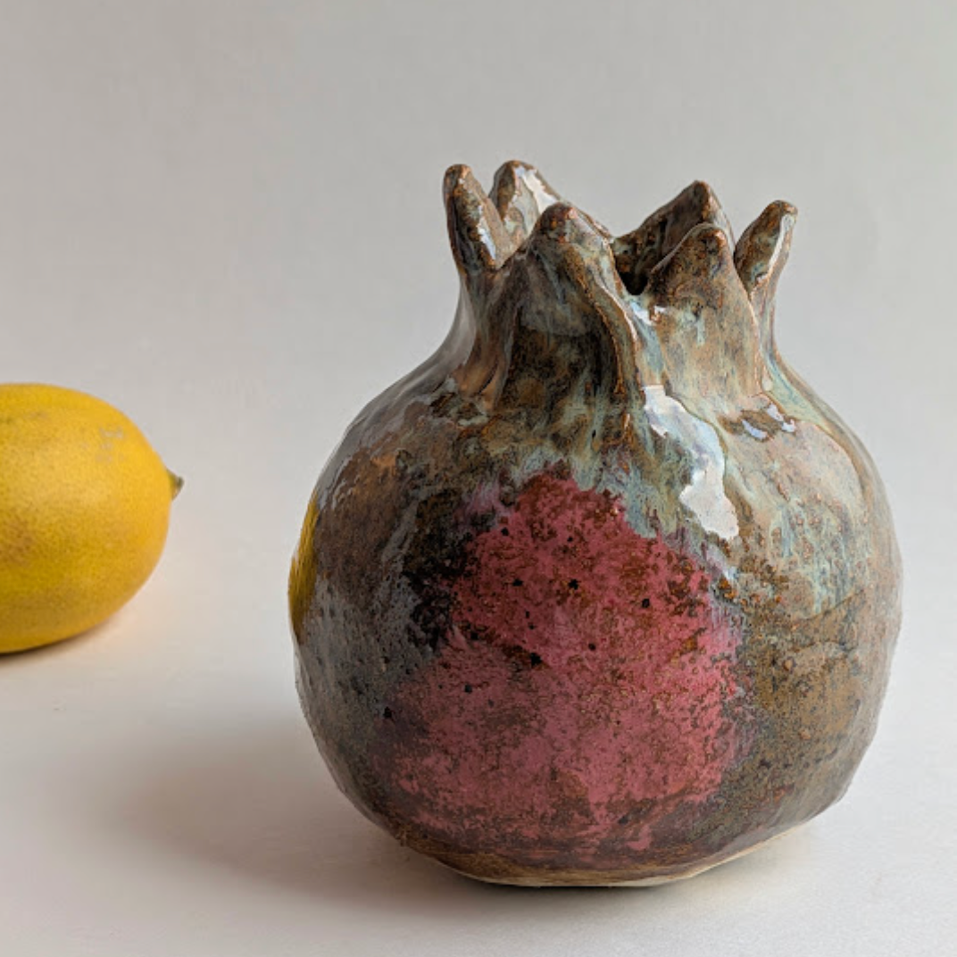 Art by Lilac Pottery - Pomegranates