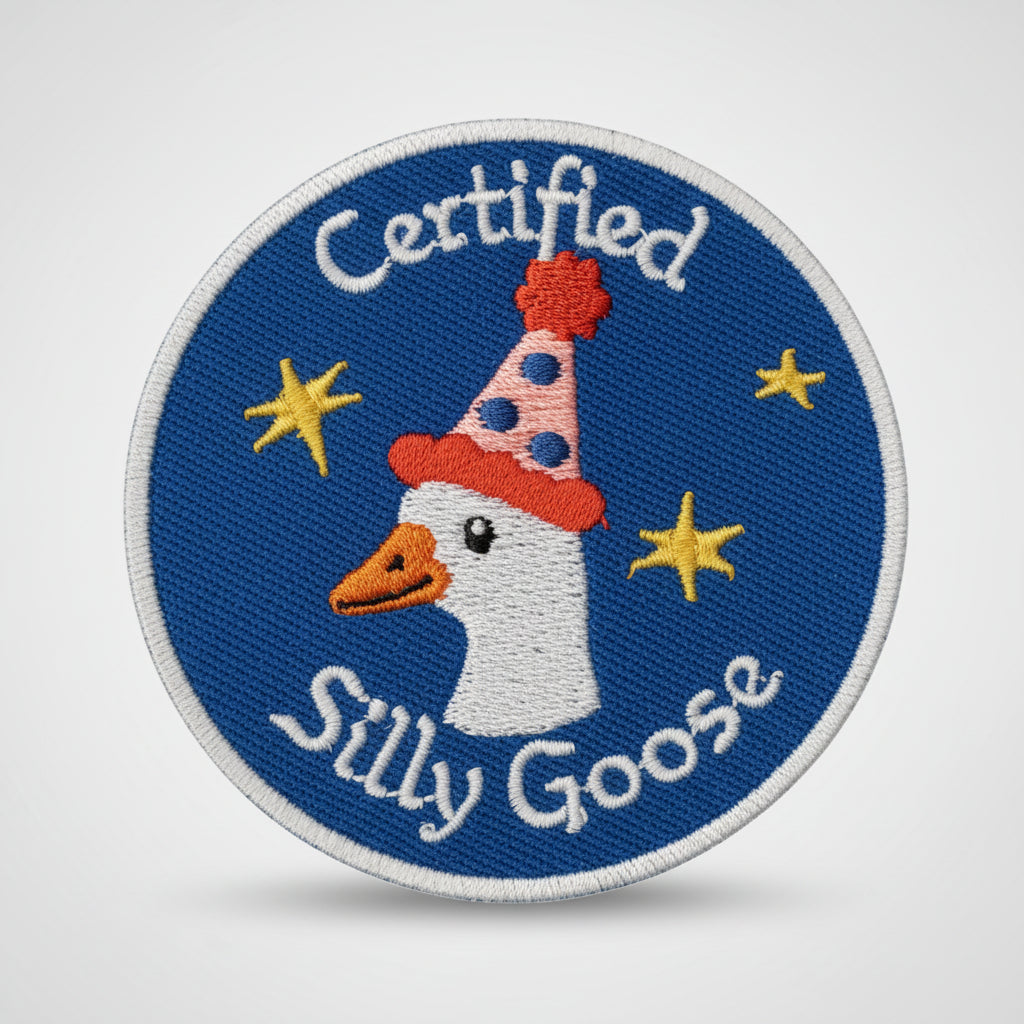 Silly Goose Embroidered Patch