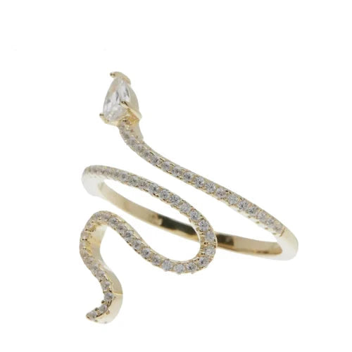 Swarovski Crystal Snake Ring