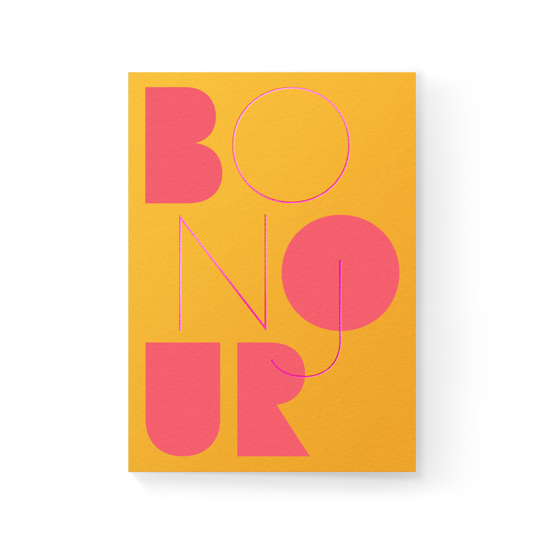 Bonjour Folded Card