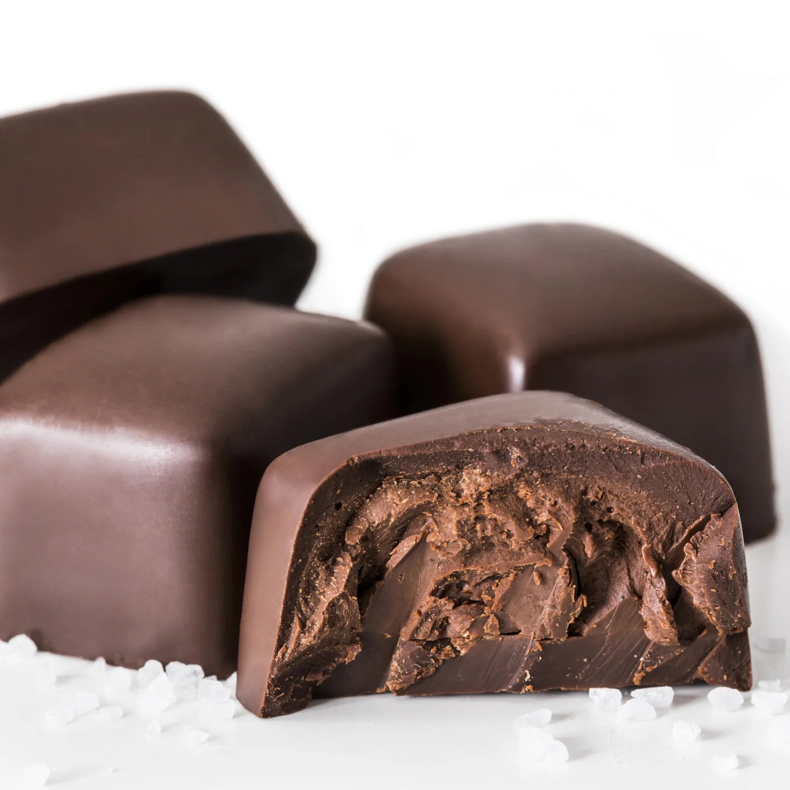 Truffle Bites, Dark Chocolate Truffle with Sea Salt