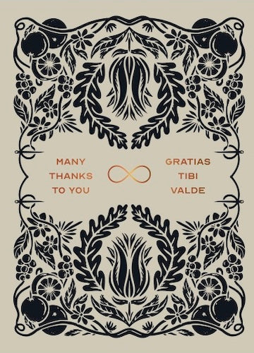 Many Thanks Floral Card