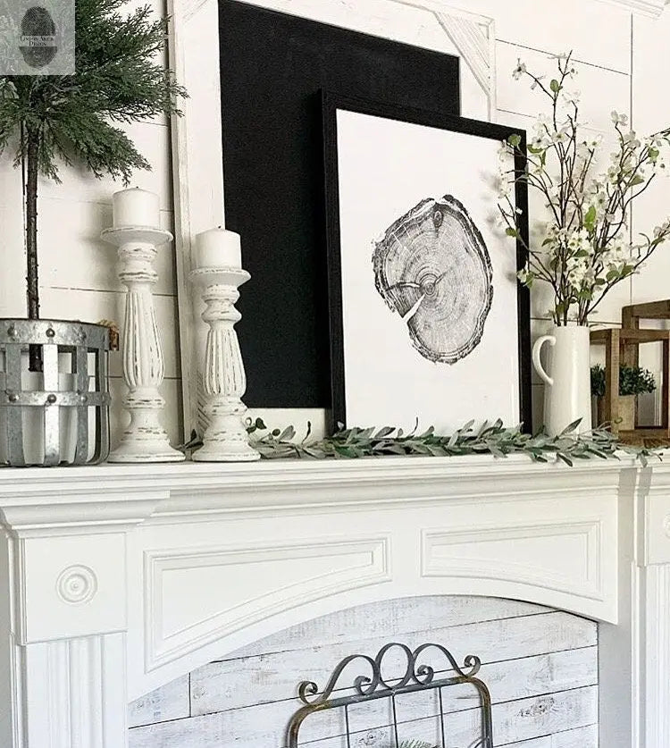 Utah Art, Tree Ring Print, Woodcut print, Woodworker, Ski Art, Snowbird, Wood Slice wall art - 18x24 print