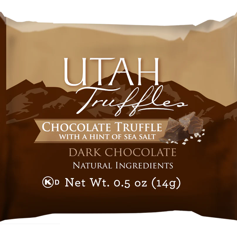 Truffle Bites, Dark Chocolate Truffle with Sea Salt