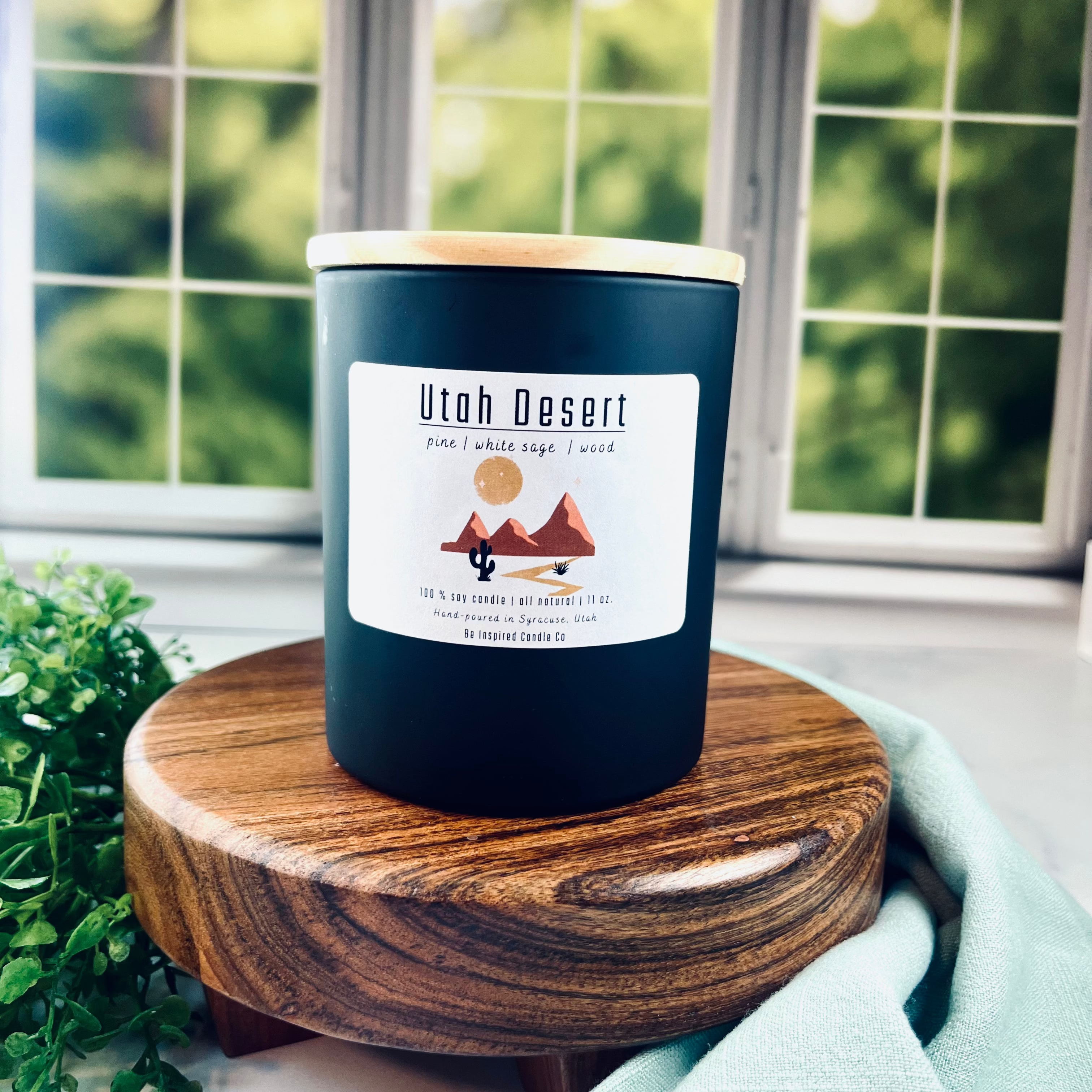 Experience the calming essence of the Utah Desert with this candle, blending pine, white sage, and wood. Its soothing aroma creates a peaceful atmosphere, perfect for relaxation and mindfulness. Light this candle to bring a touch of nature’s tranquility into your home.