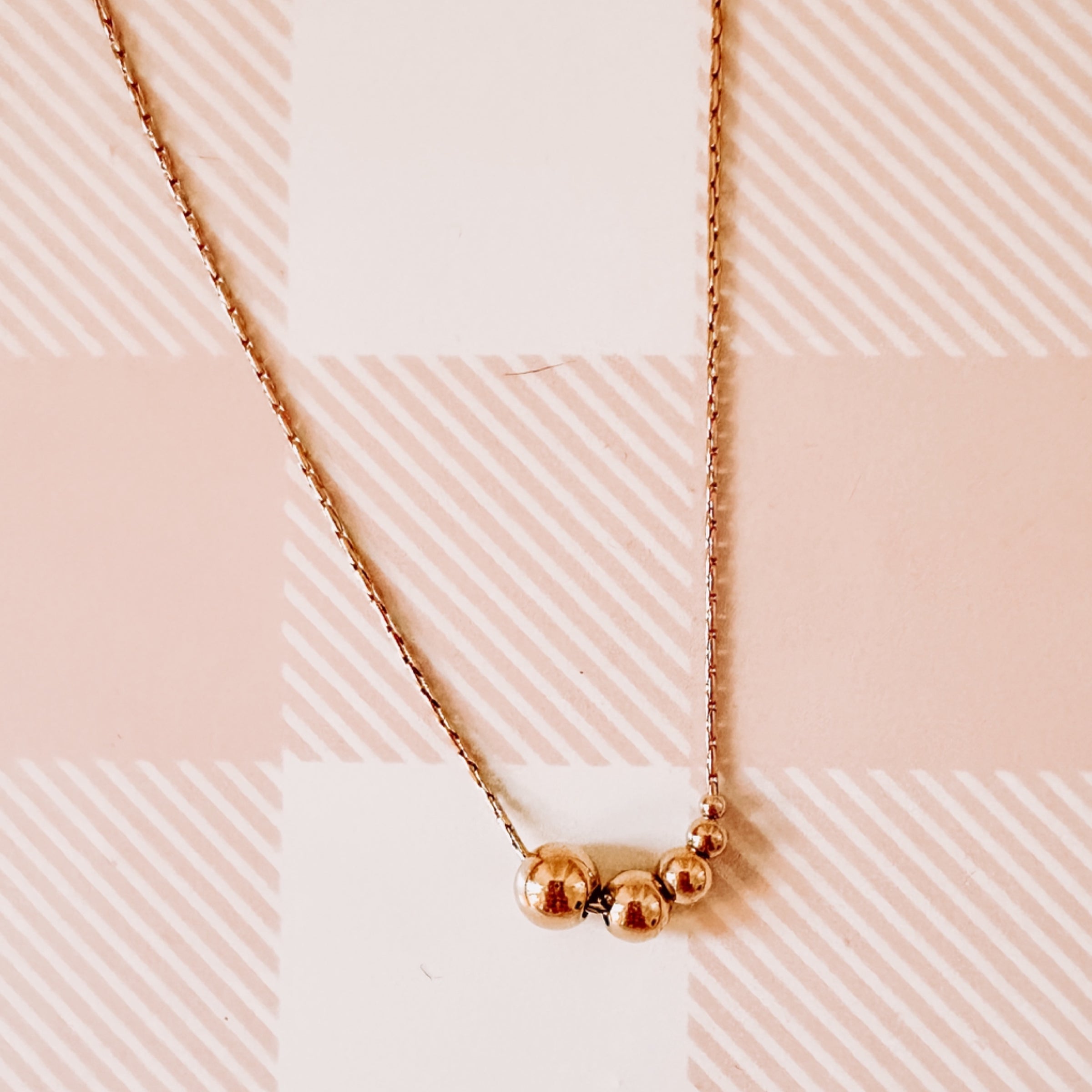 Asymmetrical Bead Necklace