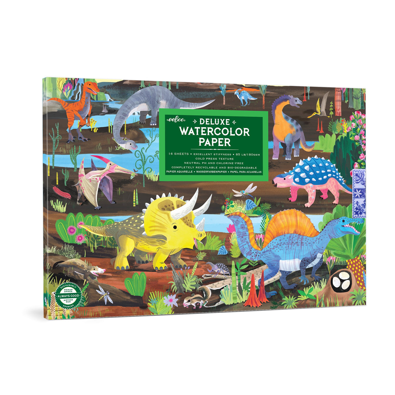 This high-quality, Italian watercolor paper is the perfect compliant to our Watercolor Sets. This extra thick and absorbent paper makes painting with watercolors easy. Glue bound for easy removal of pages. It's time to paint your masterpiece!