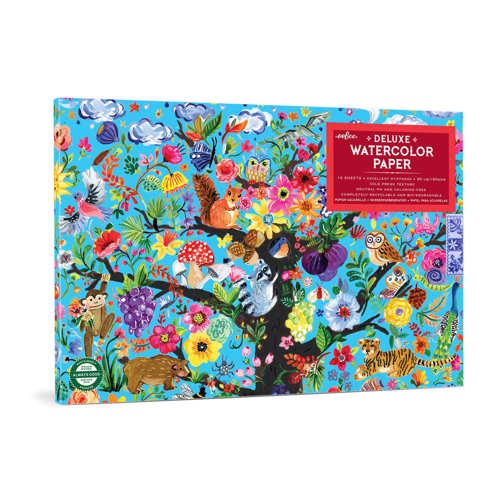 This high-quality, Italian watercolor paper is the perfect compliant to our Watercolor Sets. This extra thick and absorbent paper makes painting with watercolors easy. Glue bound for easy removal of pages. It's time to paint your masterpiece!