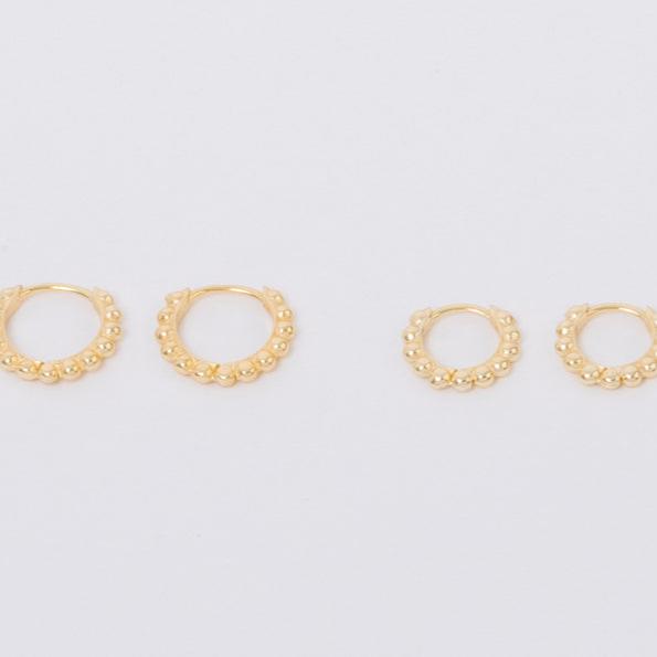 gold bubble hoops