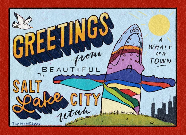 9th and 9th Whale Postcard