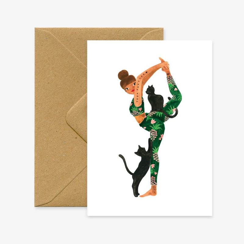 Yoga Forever - Greeting card