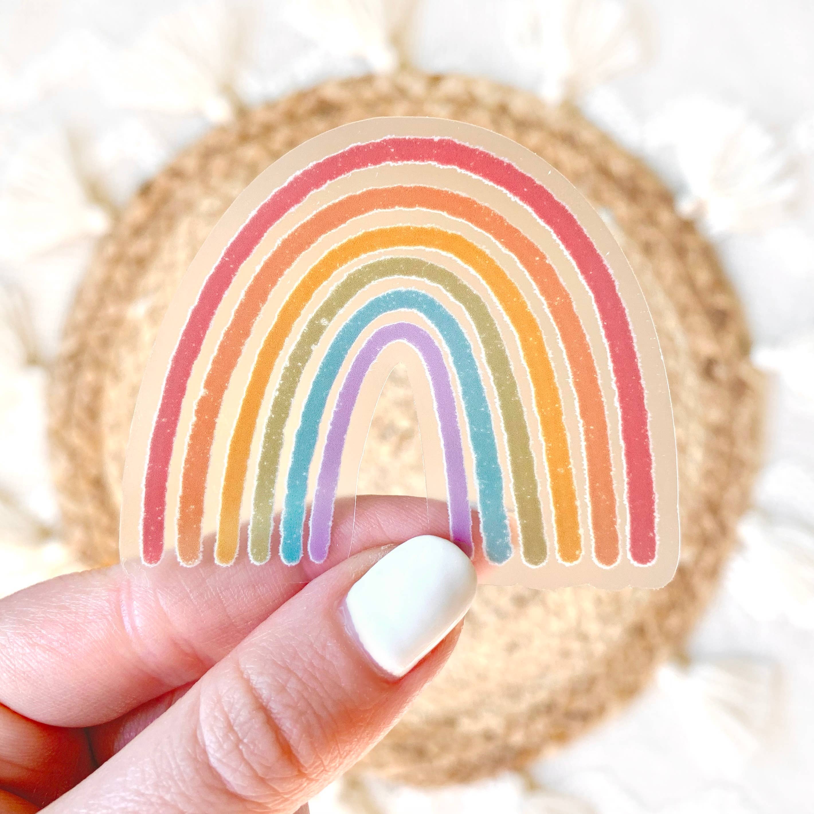Clear Pride Rainbow Sticker