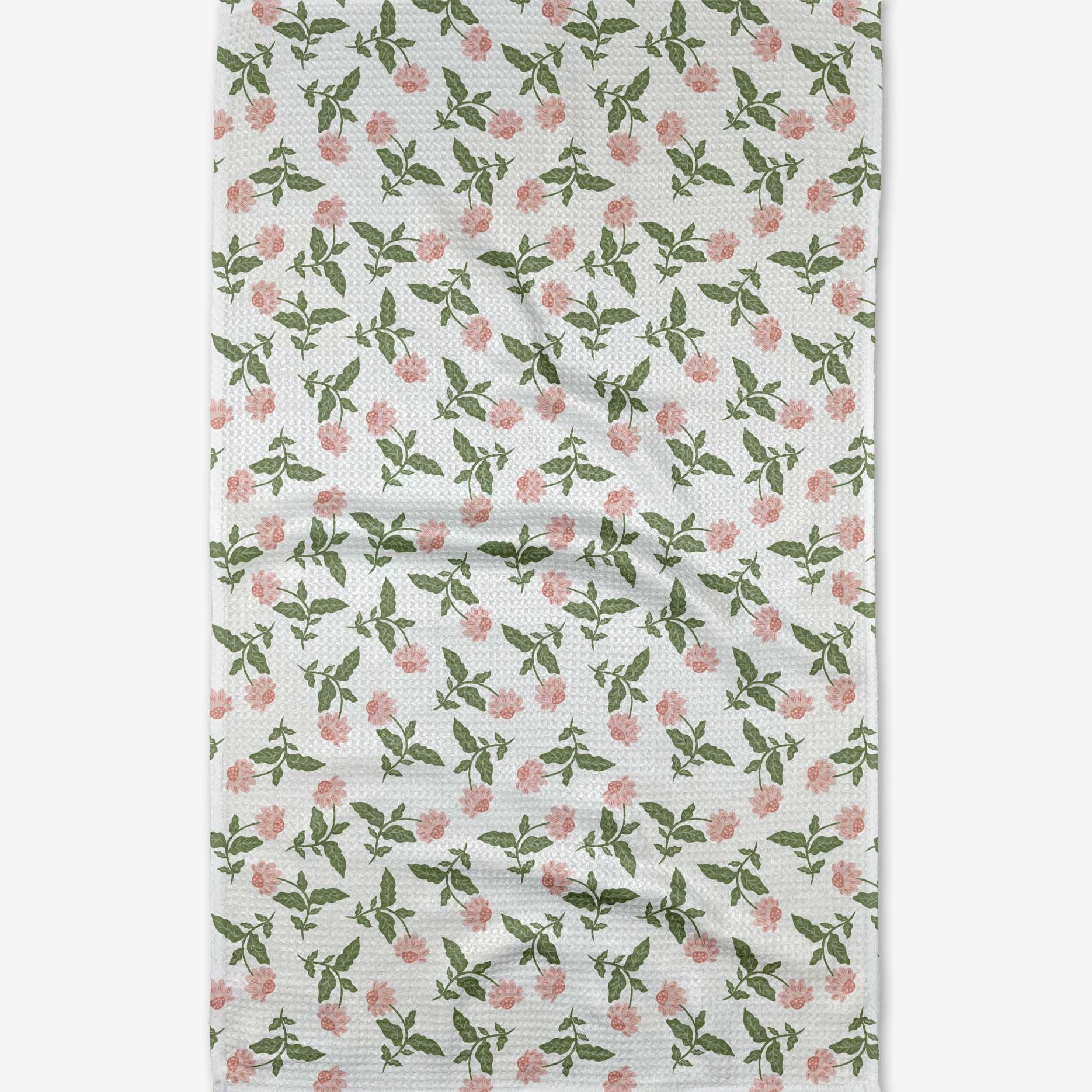 Wildflower Vine Blush Tea Towel
