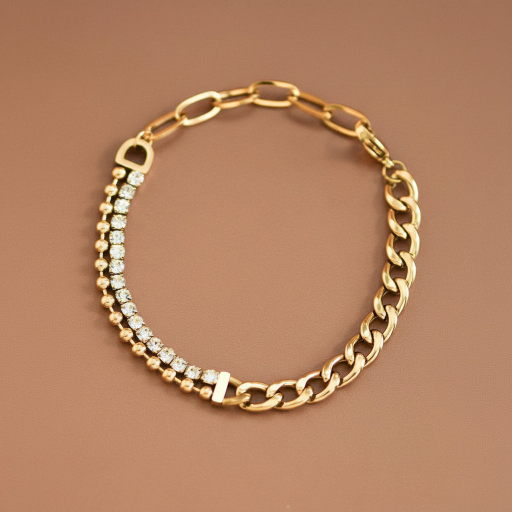 18K Gold Chain Bracelet