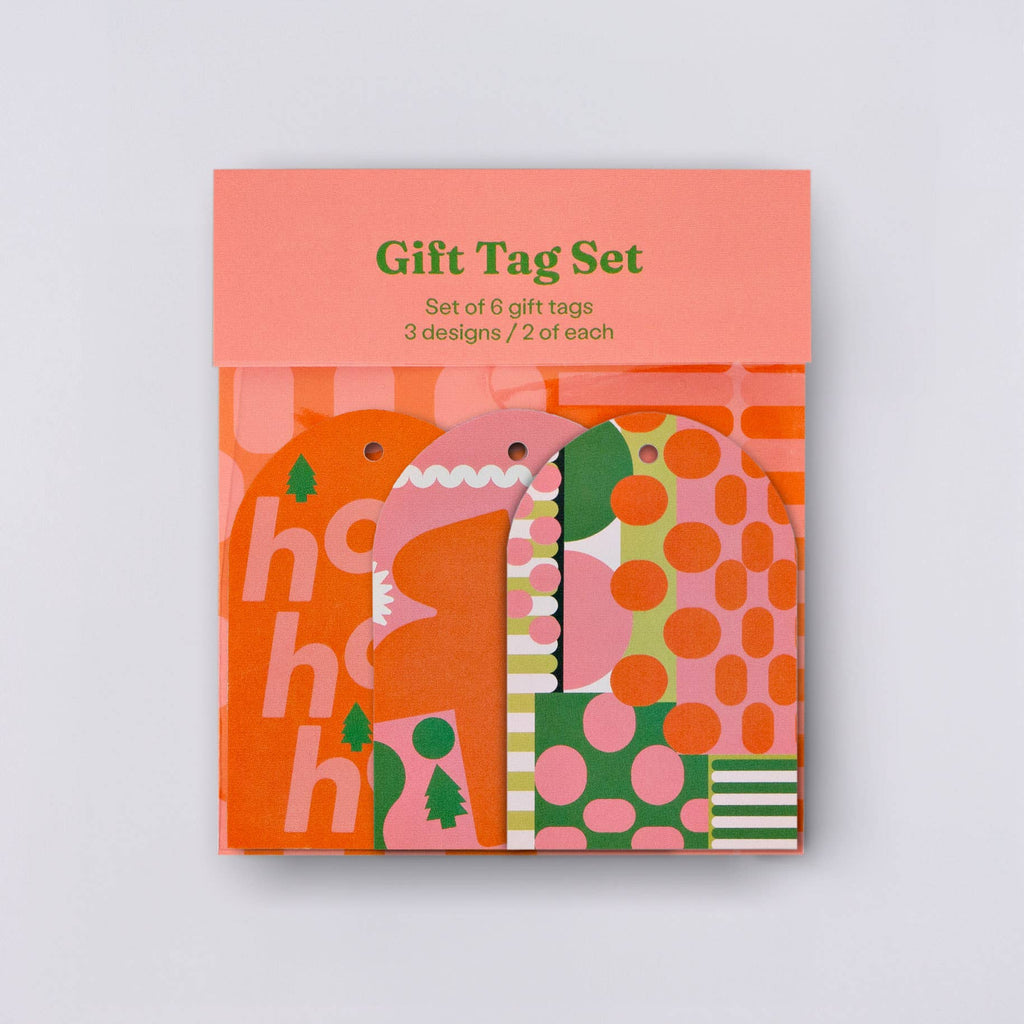 This luxury gift tag set is perfect for adding that extra touch to your present giving. It includes 6 double sided gift tags (each measuring roughly 9 x 6mcs) and contrast green coloured ribbon. Made in the UK from FSC certified paper.