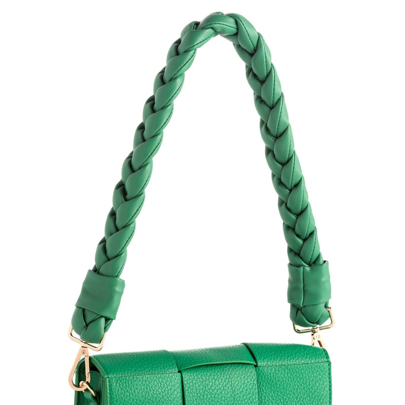 Sport your summer style with Shiraleah's Verona Shoulder Bag. Made from durable woven pebble grain PU, this purse can take your style from day to night with the switch of a handle. You can easily interchange between the braided single handle and adjustable cross-body strap.
