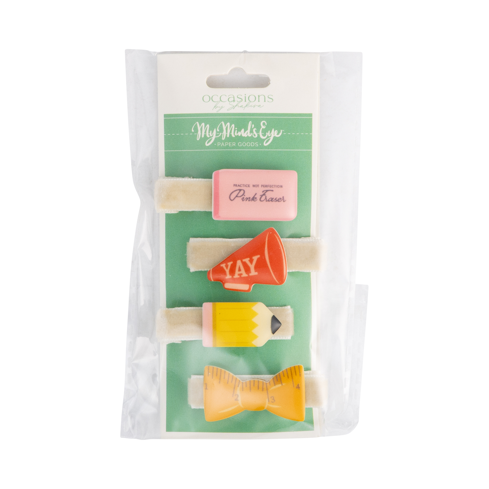 Occasions Back to School Resin Barrettes