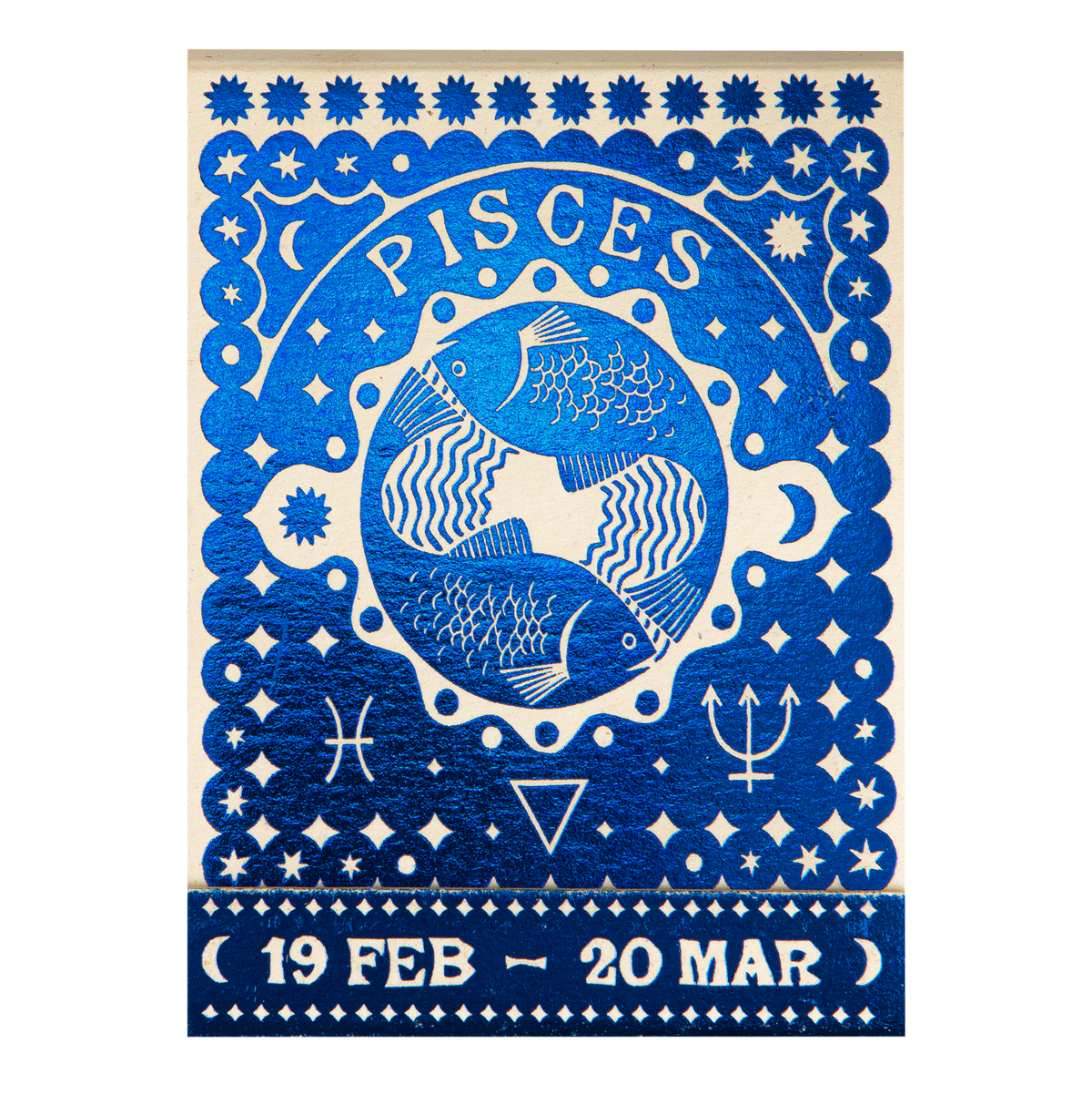 Pisces Zodiac Matchbook