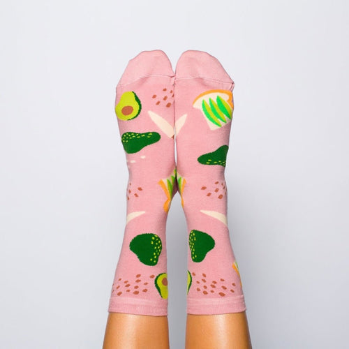 Women's Crew Socks - Avocado Toast