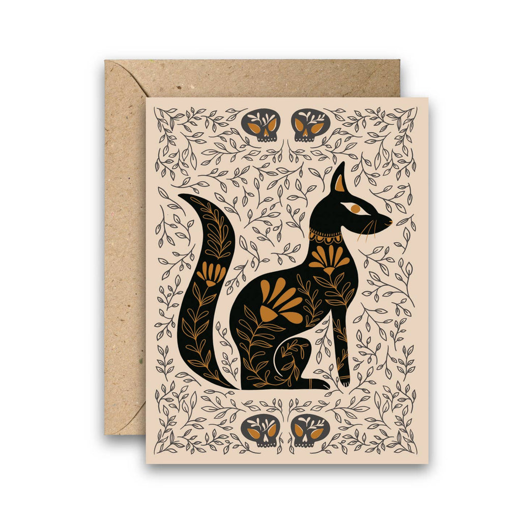 Say 'meow' to your loved ones with this Egyptian Cat Greeting Card. Make them feel like royalty with this purr-fectly quirky and playful card. No mews-ing around, they'll love it!