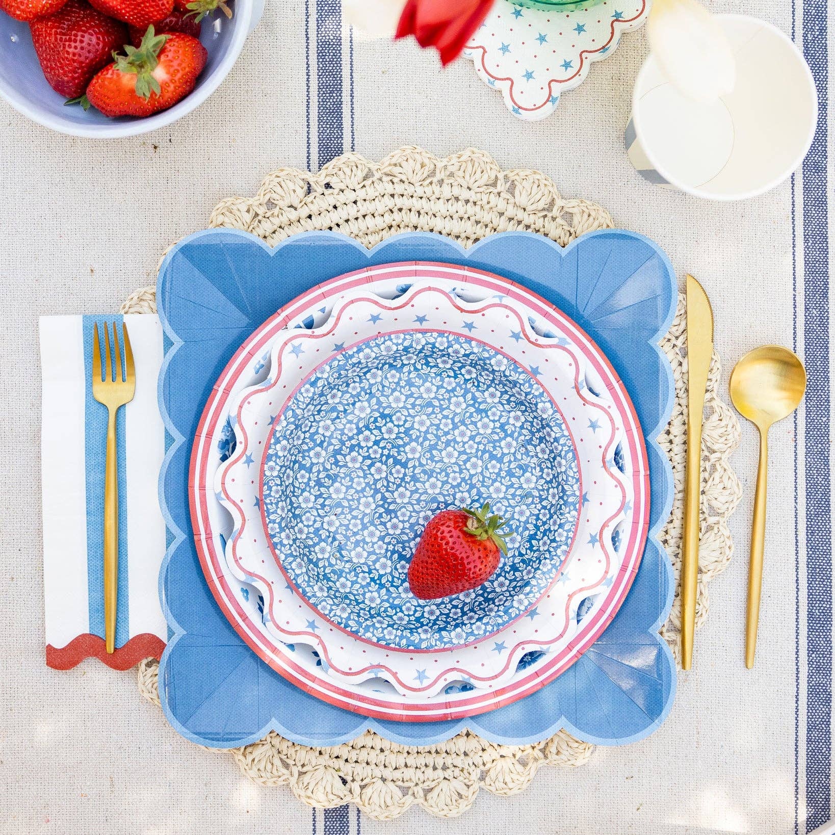 Hamptons Stripes Dinner Napkin
