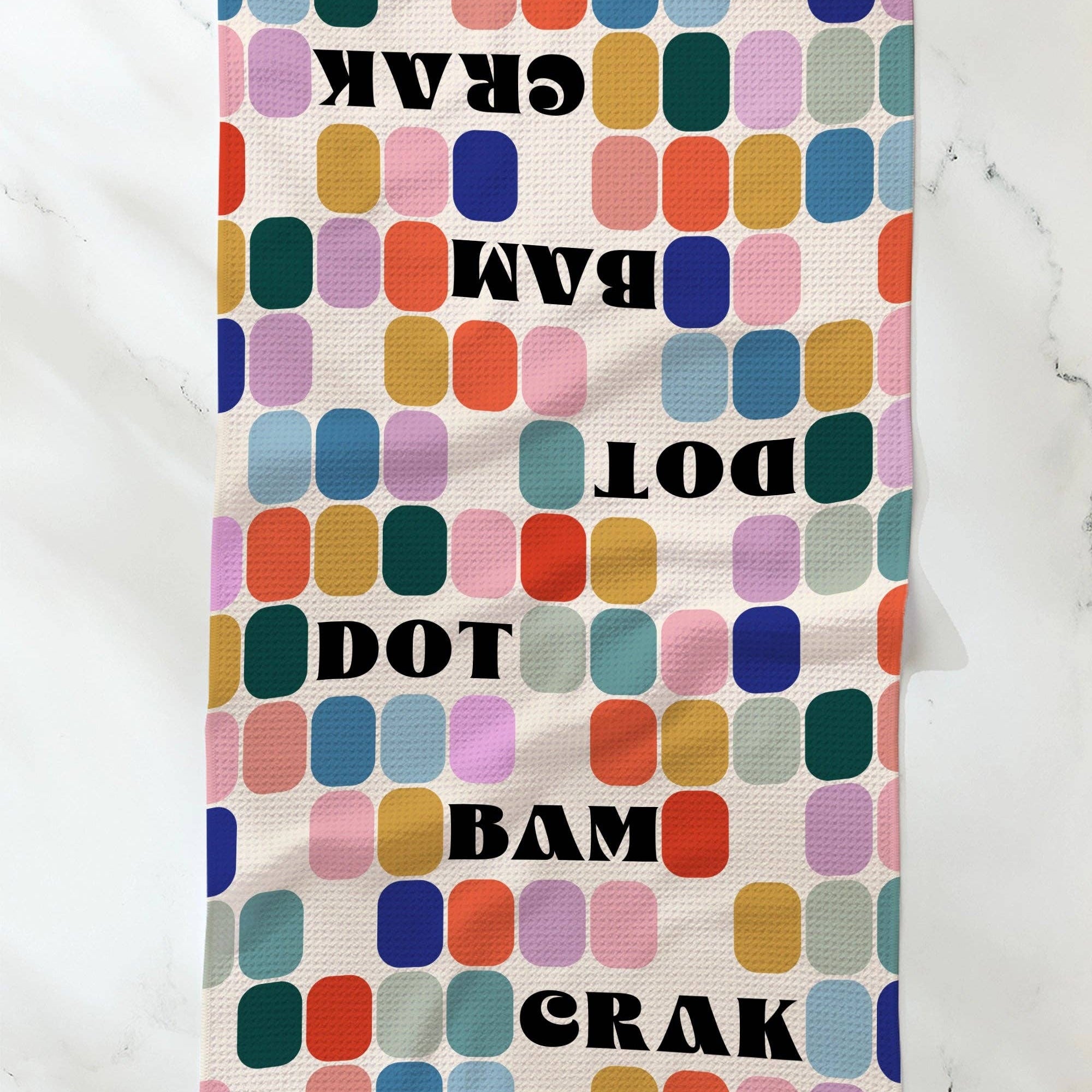 Cypress Tile Talk Tea Towel - Mahjong