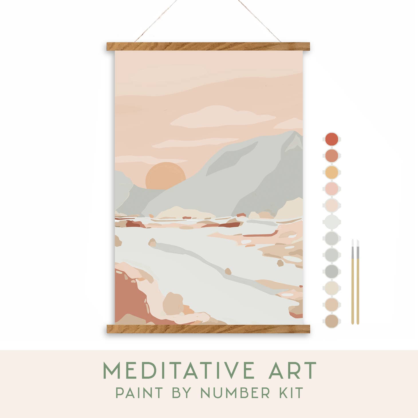 Walk in Nature Bouquet Meditative Art Paint by Numbers: Embrace your creativity  Whether you paint alone as a therapeutic form of self care, or you paint in a group, our meditative art kits will help you tap into your inner creative, quiet the mind and and find deep relaxation.