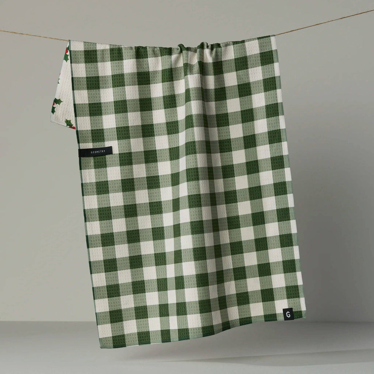 Holiday Holly Luxe Kitchen Towel