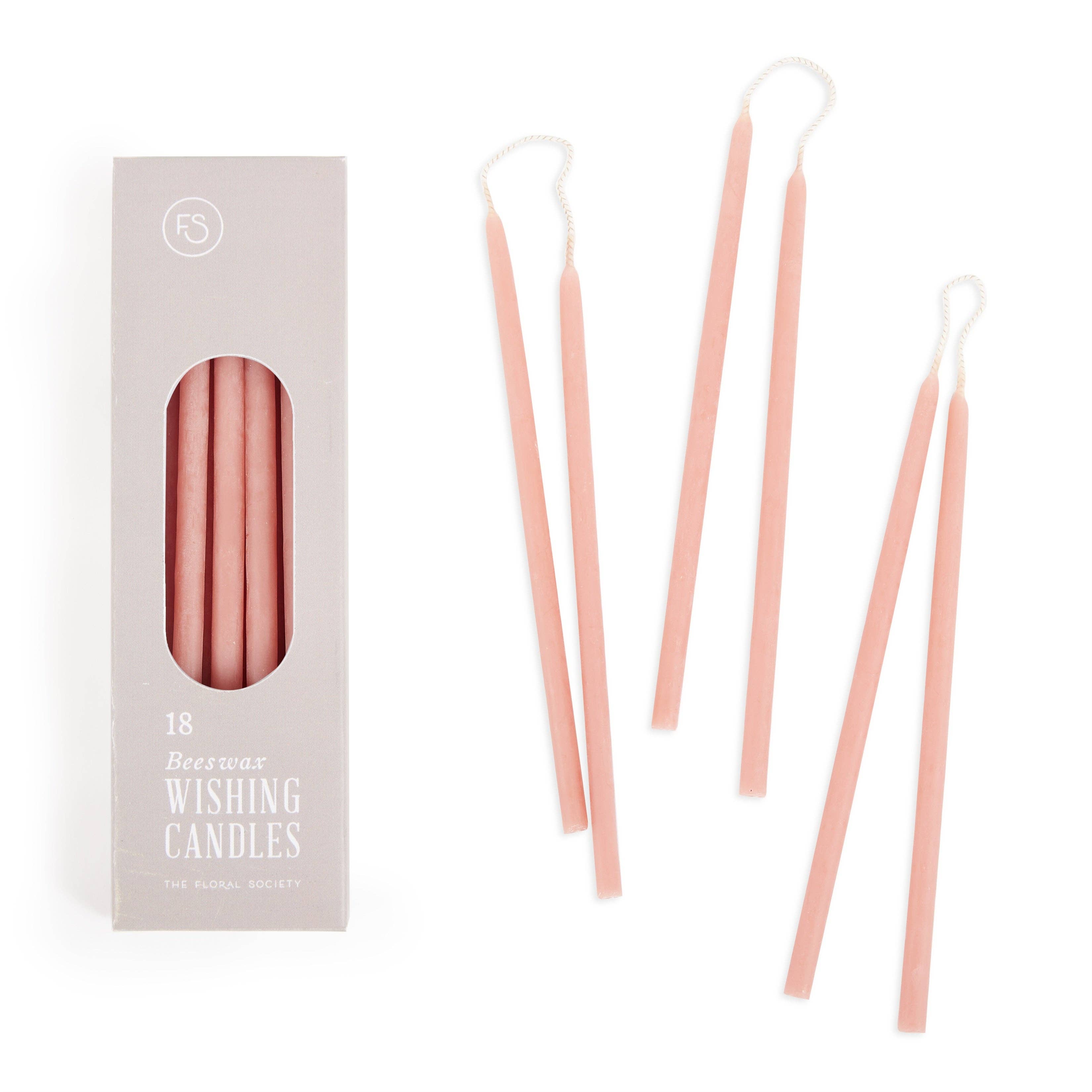 Beeswax Dipped Wishing Candles - 6 Colors Available