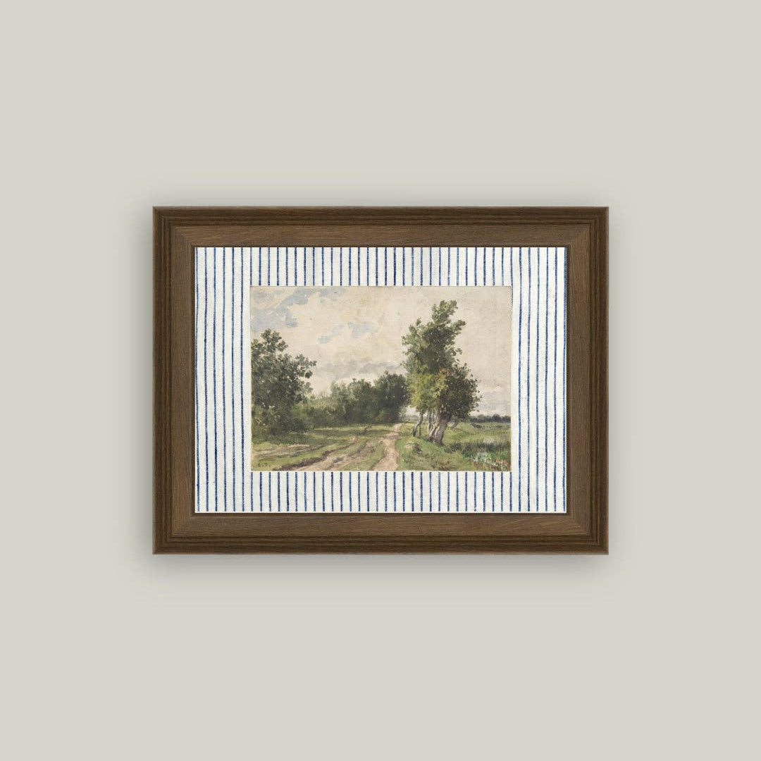 Capture the timeless beauty of the French countryside with this Provence Landscape Framed Antique Art. Its vintage style brings warmth and character to any room, offering a soothing glimpse into serene rural scenes. Perfect for adding a classic touch to your home, this piece supports a calm and inviting atmosphere with its delicate, aged aesthetic.

Details:

16” x 12”
Artwork Material: Printed on premium canvas fabric for a lasting, textured finish.
Measurement reflects the outside dimensions of the frame.