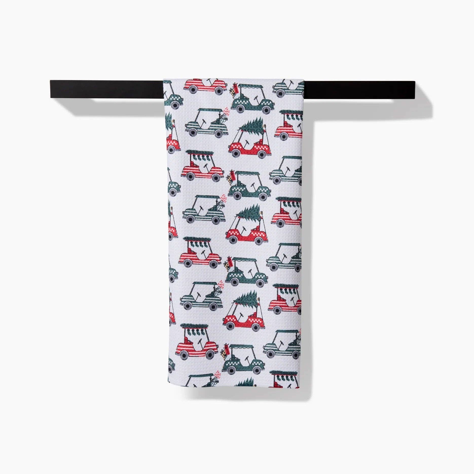 Holiday Golf Tea Towel