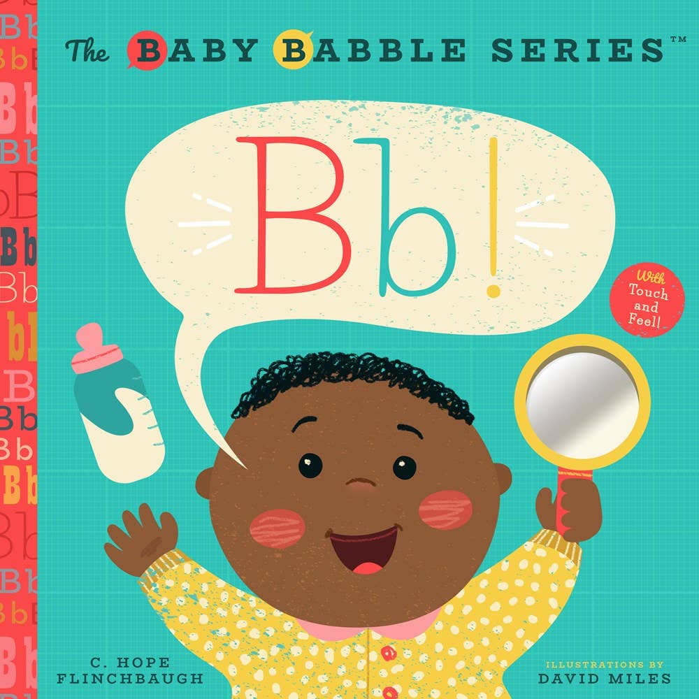 The first book in a new series that helps parents get their baby from baby babble to full words! See the baby?


What’s baby’s name?