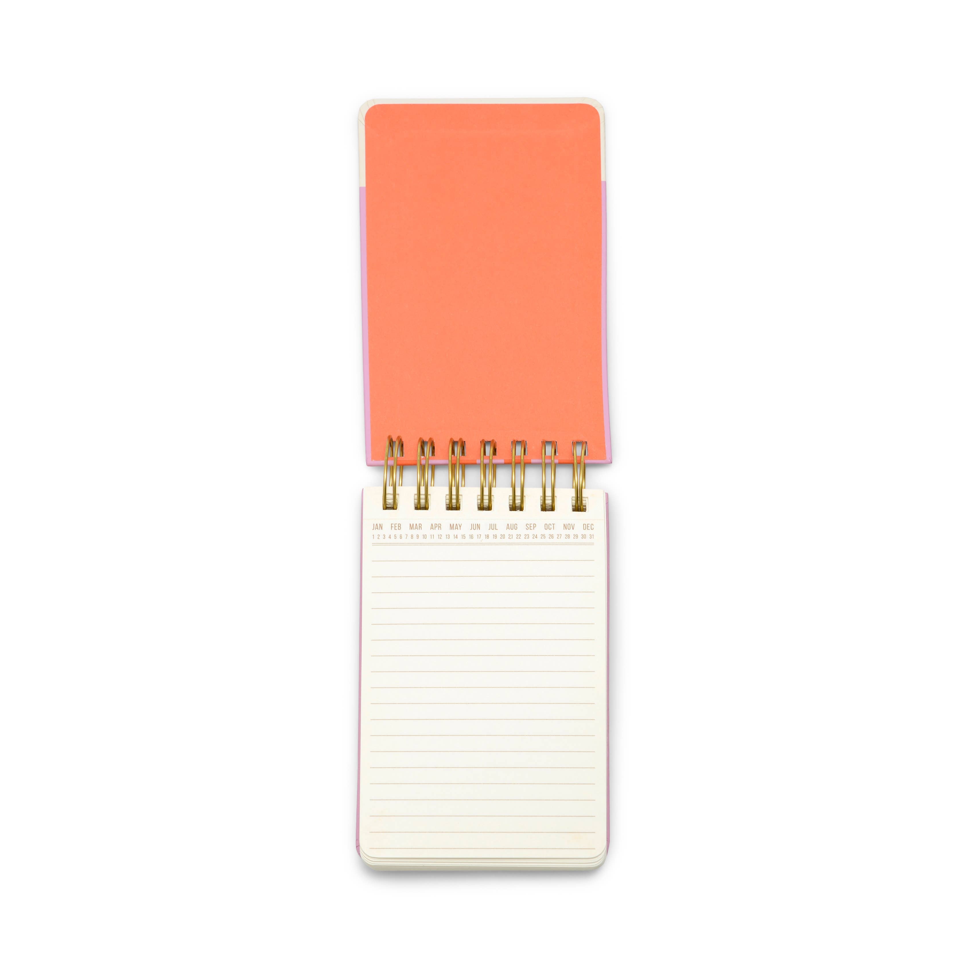 Twin Wire Notepad - Stripes