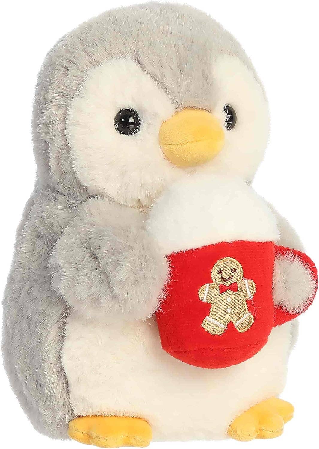 Plush PomPom Gingerbread Cocoa Penguin