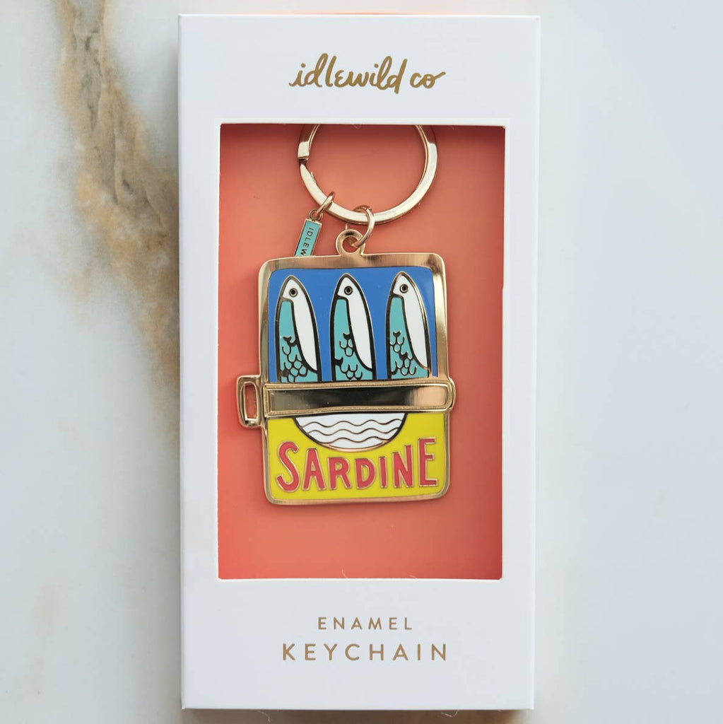 Our brass and enamel keychains make for an eye-catching accessory, perfect for finding those keys at the bottom of your bag! Created from our hand painted designs, they're fabricated with vibrant, hard-enamel and polished to a shine. We offer them in a pretty, plastic-free gift box, or opt in to our unboxed option for a reduced cost.

• Brass and Enamel Keychain

• Charm Measures Approx. 1.75 X 2″