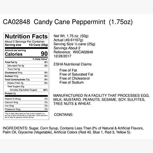 Hand-Spun Jumbo Candy Cane - Cinnamon