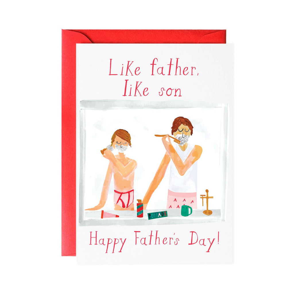 Get ready to lather up with this hilarious Father's Day card! With its clever play on words and adorable design, your dad is sure to get a good laugh. And who knows, he may even let you borrow some shaving cream after!