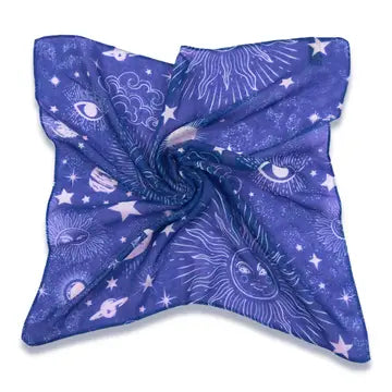 Discover the universe in style with our Astronomer Bandana. Perfect for stargazing adventures or adding some cosmic flair to your outfit. This bandana features a mesmerizing celestial print that will have you reaching for the stars (literally). A must-have for any astronomy enthusiast.