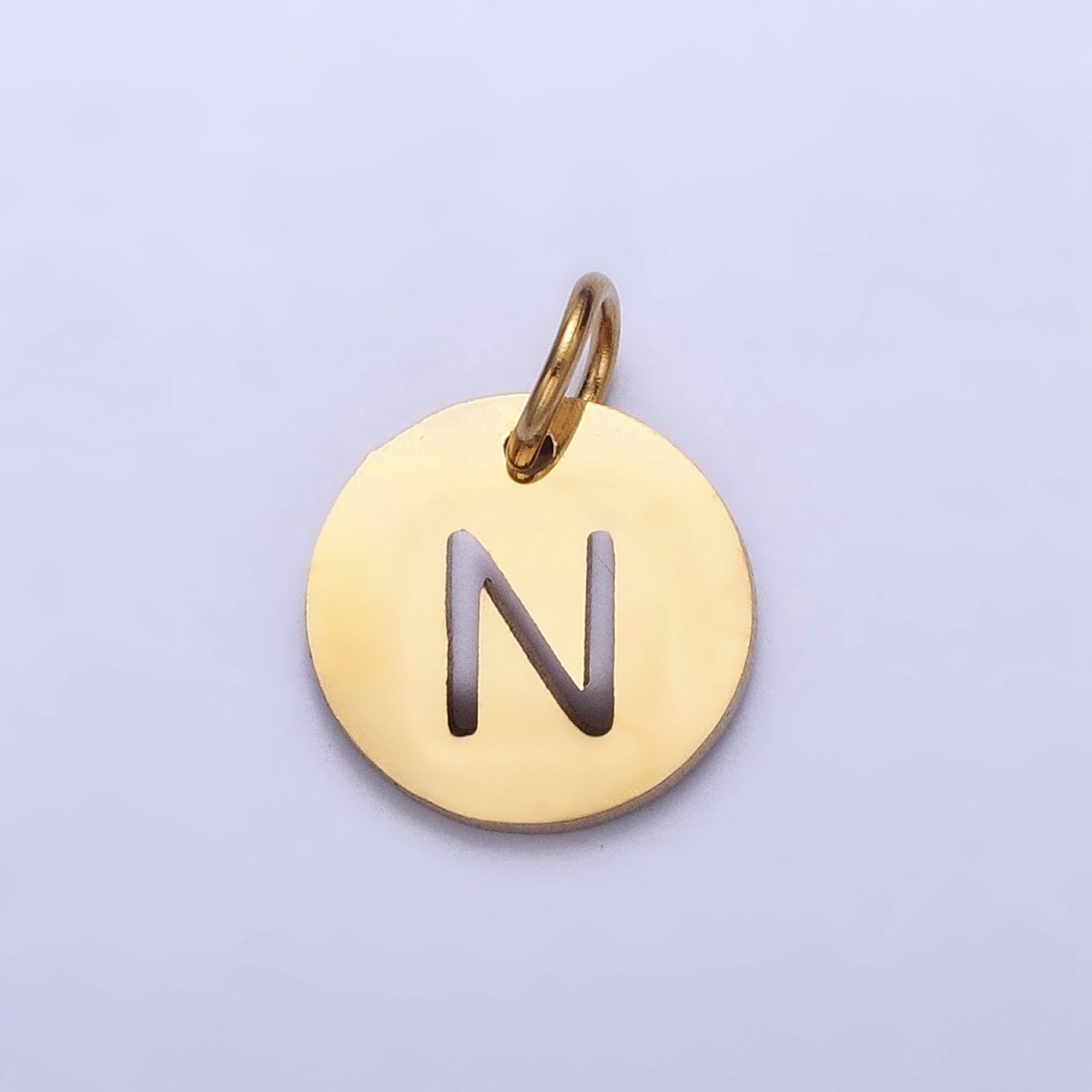 Round Initial Cut-out Charm