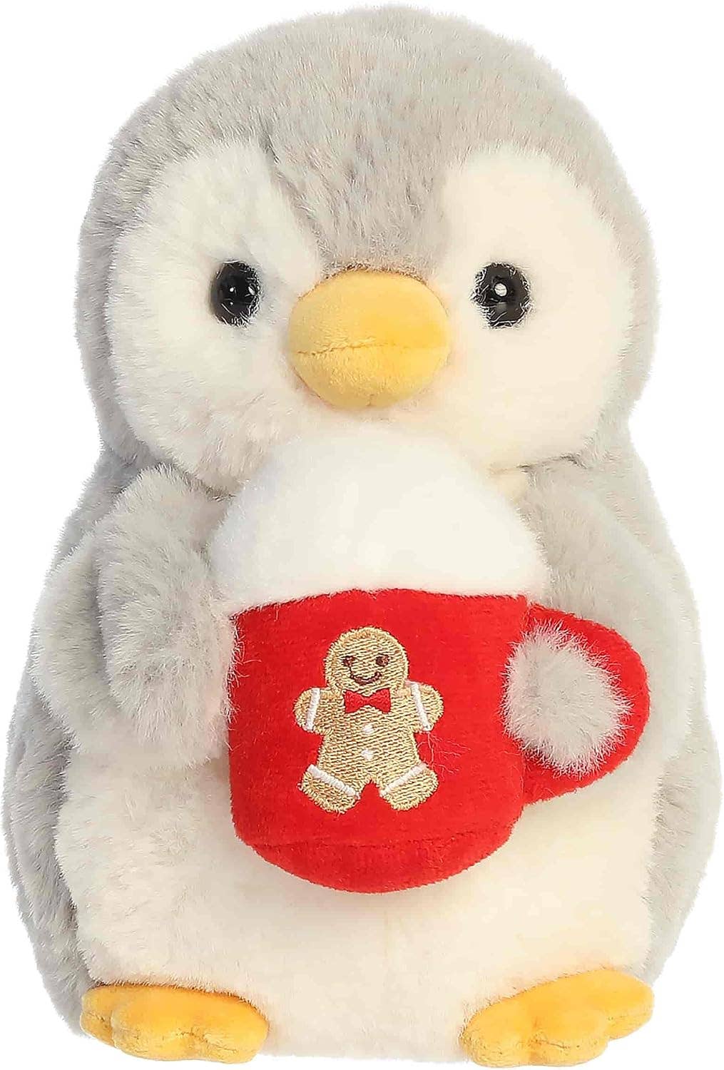 Plush PomPom Gingerbread Cocoa Penguin