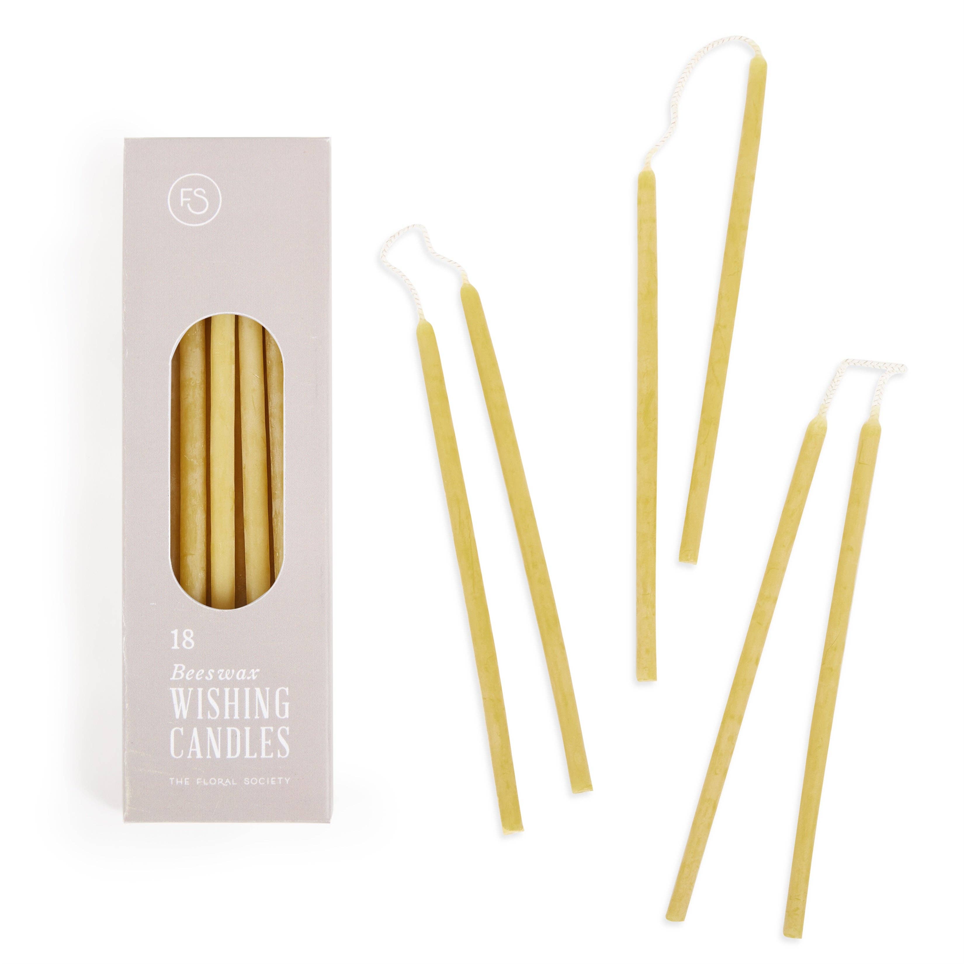 Beeswax Dipped Wishing Candles - 6 Colors Available