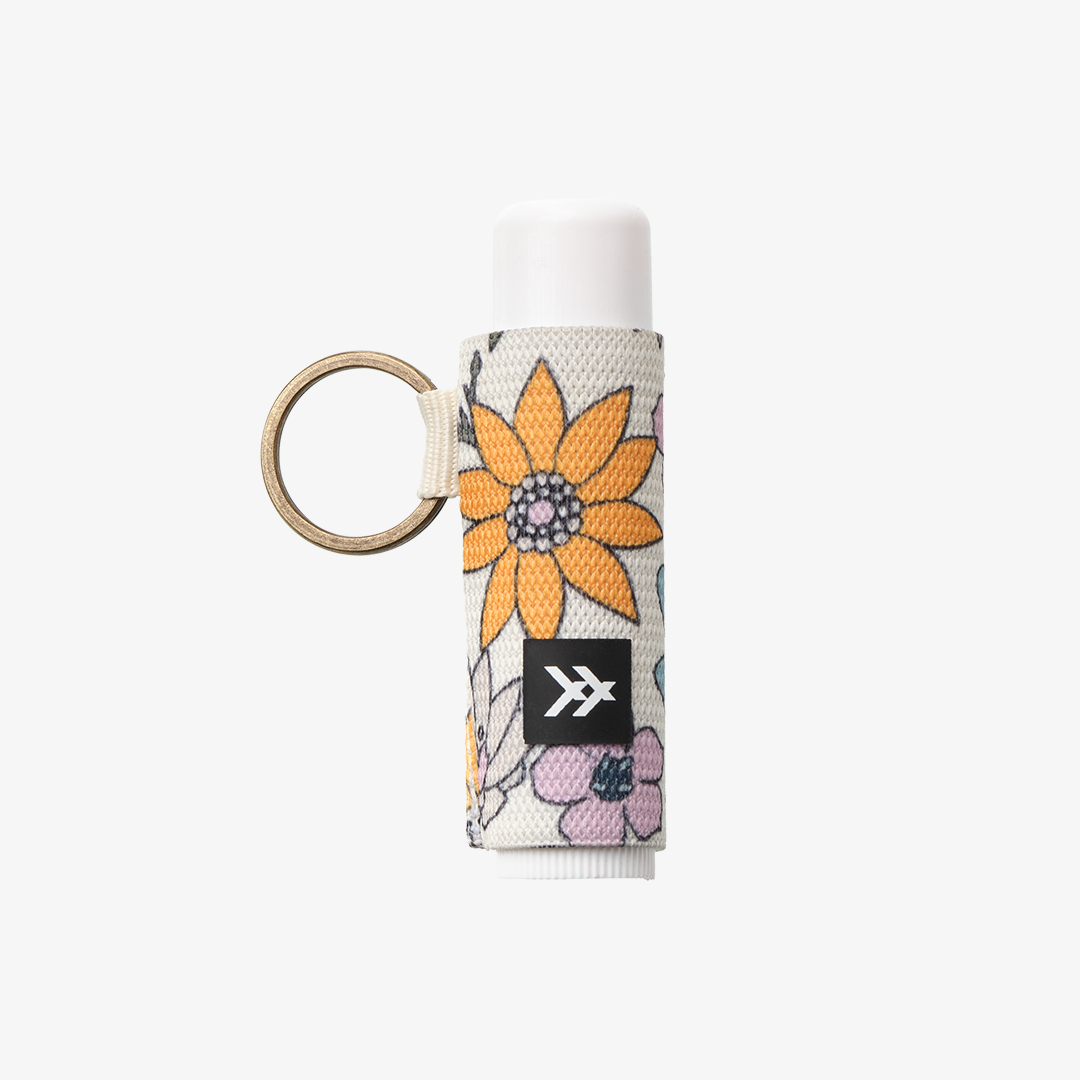 Mountain Flowers - Chapstick Holder Keychain