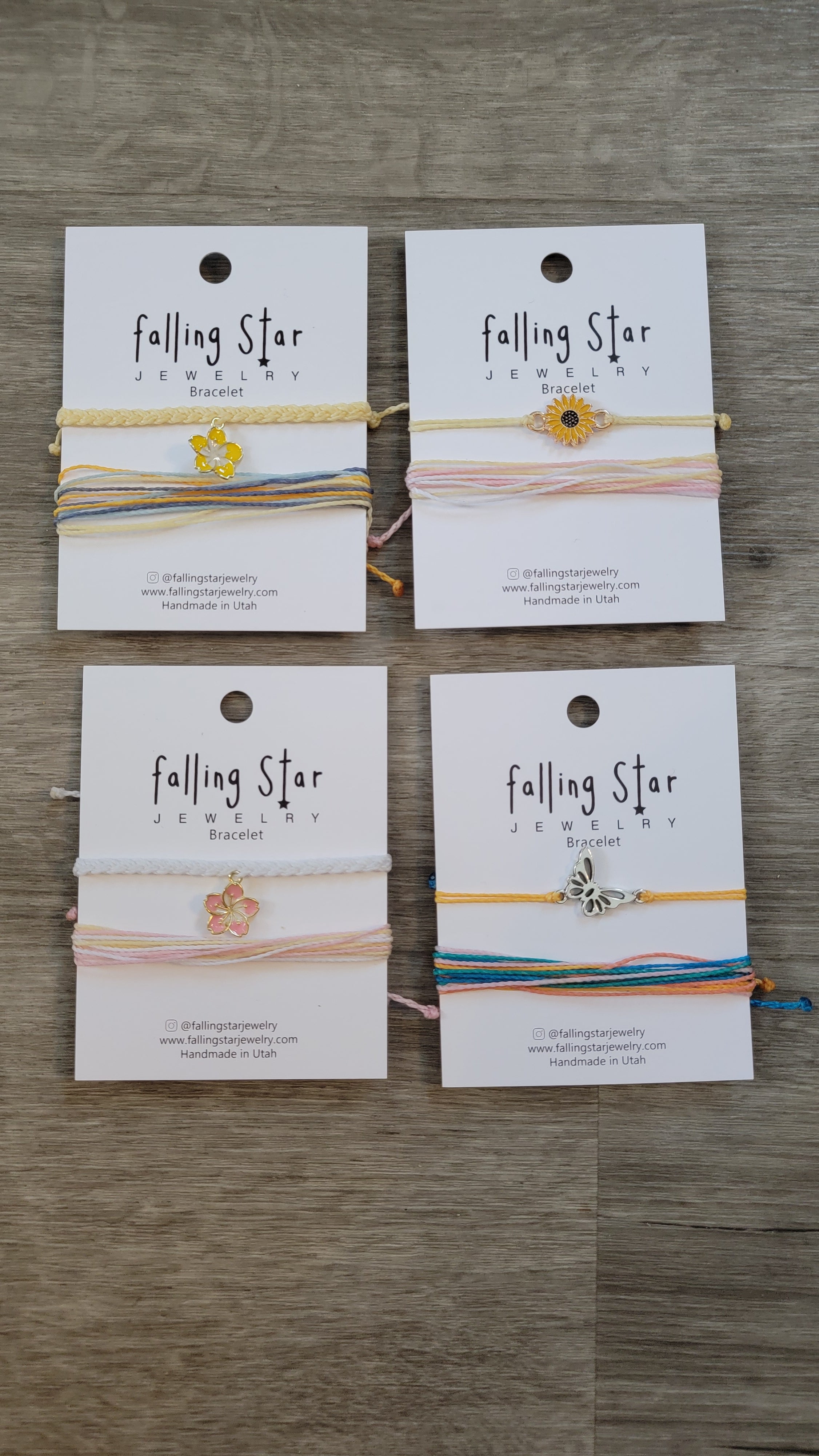 Bracelet Set with Charm - Falling Star Jewelry